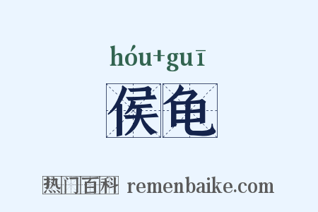 侯龟是什么意思的图片